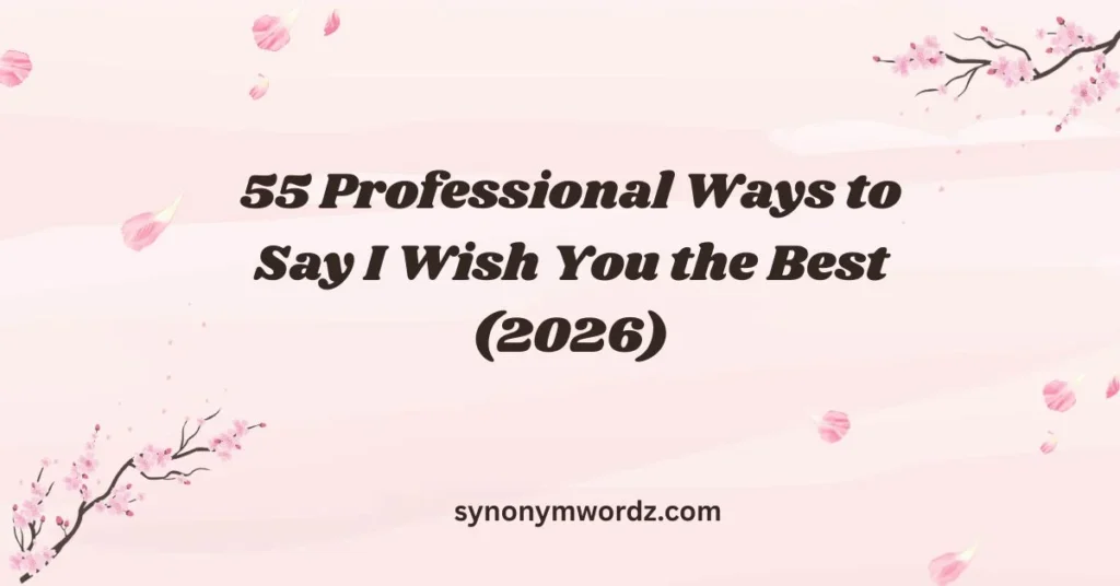 55 Professional Ways to Say I Wish You the Best (2026)