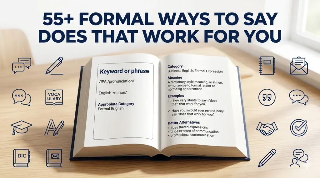 Formal Ways to Say “Does That Work for You?”: 55 Professional & Polite Alternatives (2026)