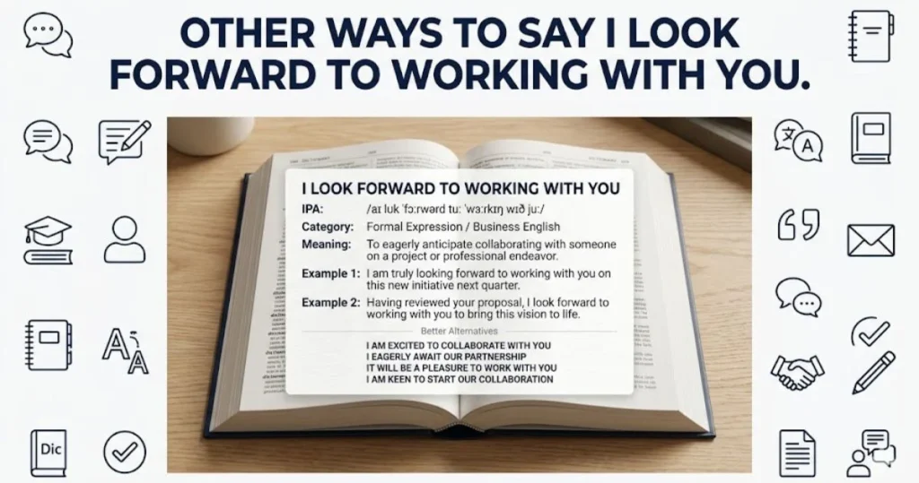 other ways to say i look forward to working with you