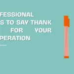 Professional Ways to Say Thank You for Your Cooperation
