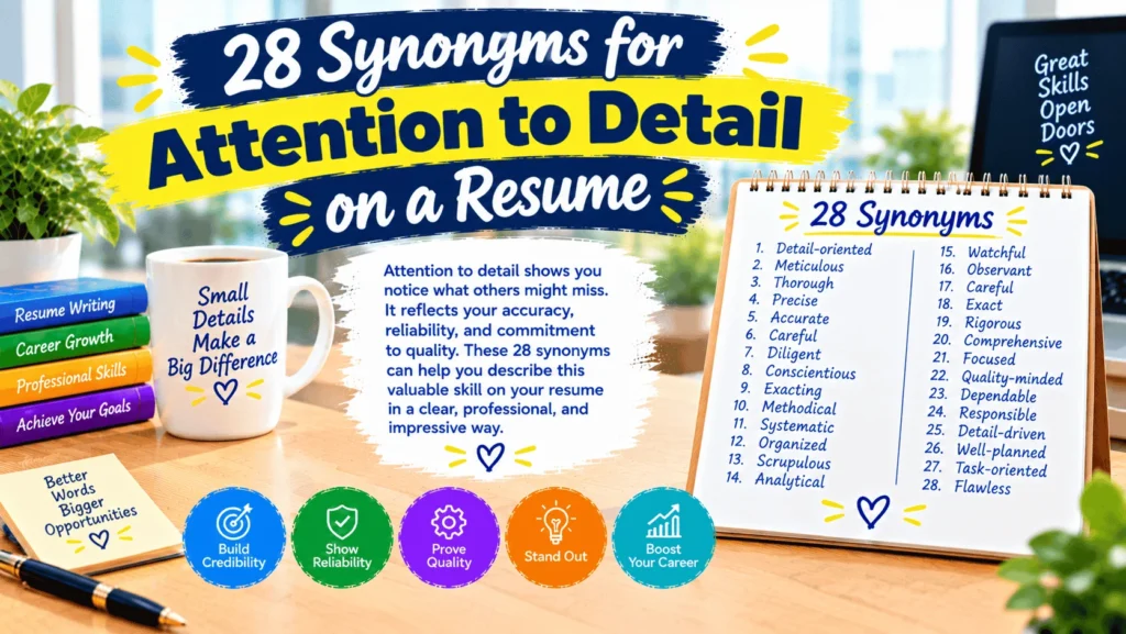 28 Synonyms for Attention to Detail on a Resume