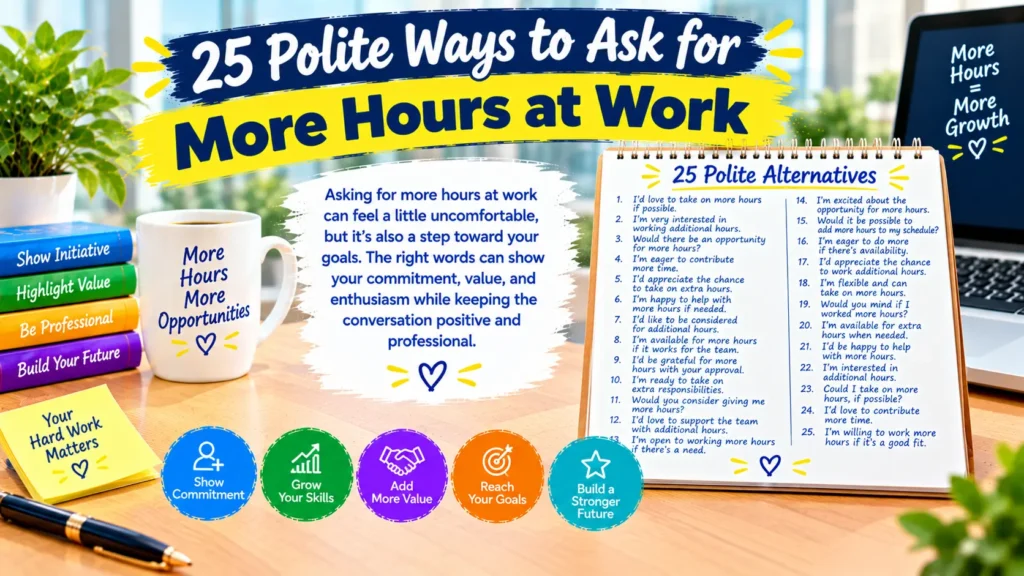 Polite Ways to Ask for More Hours at Work