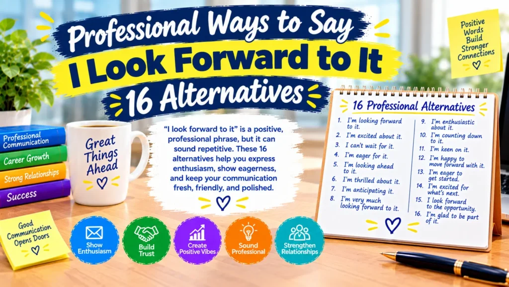 Professional Ways to Say I Look Forward to It