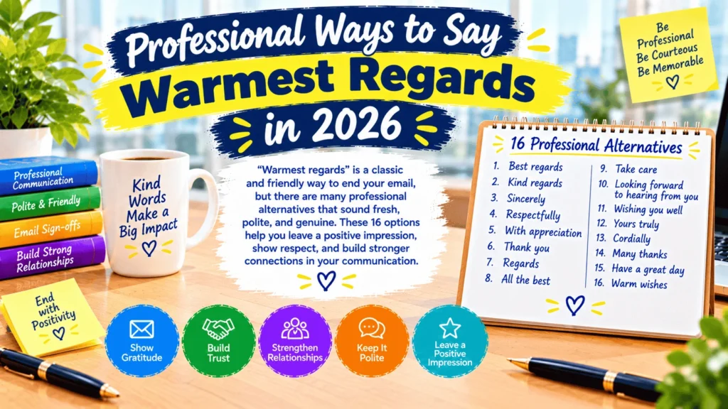 Professional Ways to Say Warmest Regards in 2026