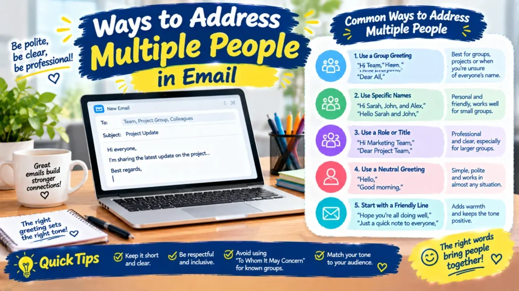Ways to Address Multiple People in Email