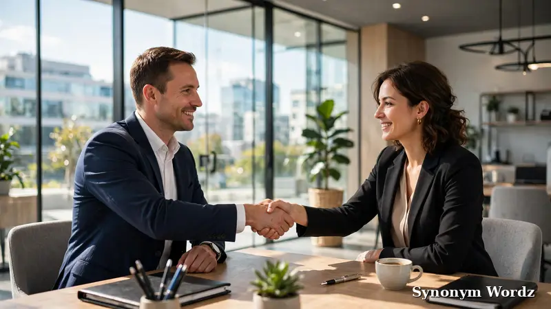 Employee and manager having a respectful conversation about a job offer