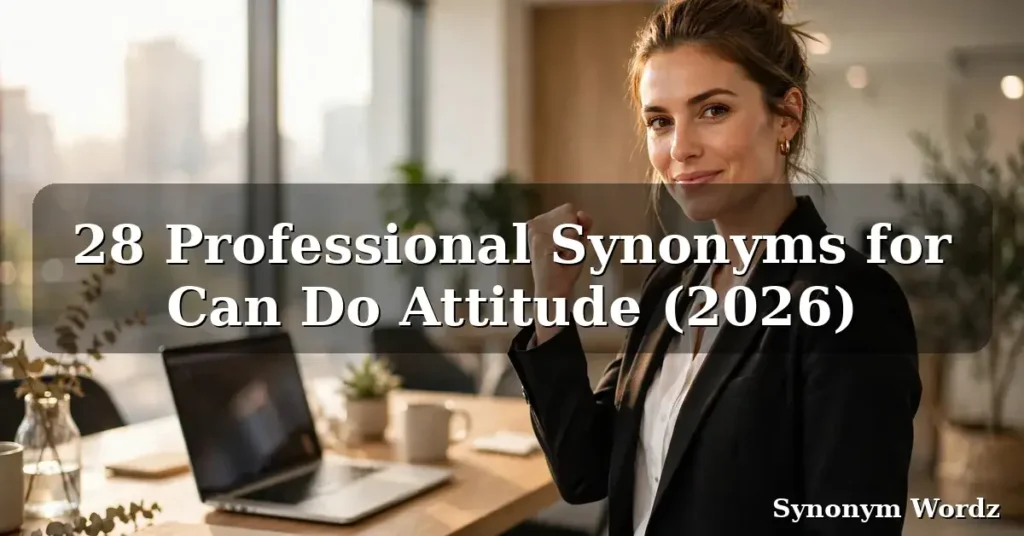 Any Many Anything Word Chart 28 Professional Synonyms for Can-Do Attitude (2026)