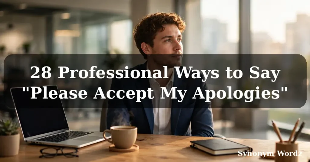 28 Professional Ways to Say 'Please Accept My Apologies'