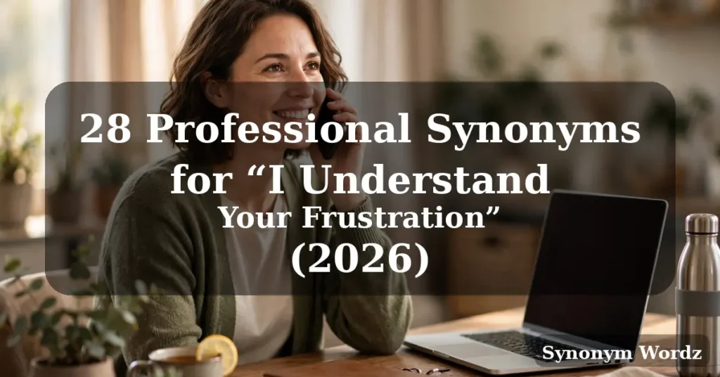 28 Professional Synonyms for "I Understand Your Frustration" (2026)