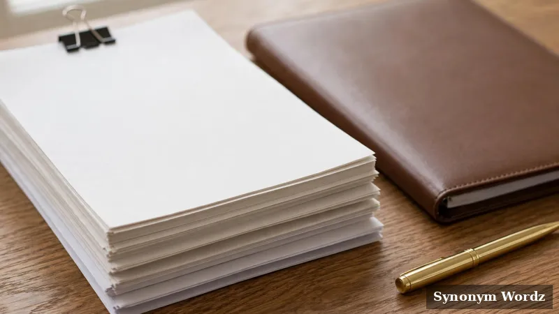 Neatly stacked business reports and a contract folder on a desk, representing formal business documents