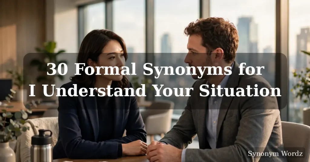 30 formal synonyms for I understand your situation: professional alternatives for business emails and workplace conversations