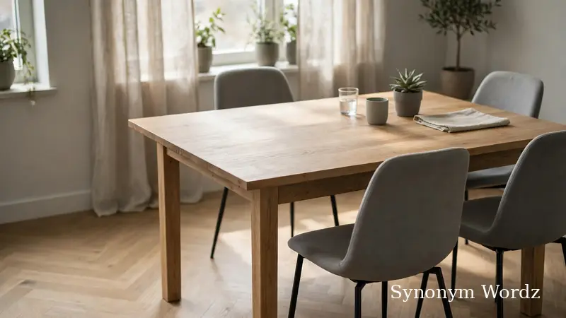 Empty chair at a workplace meeting table, representing respectful sick-day absence and workplace communication