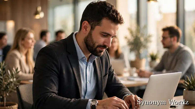 Colleagues confirming receipt of an email during an office meeting