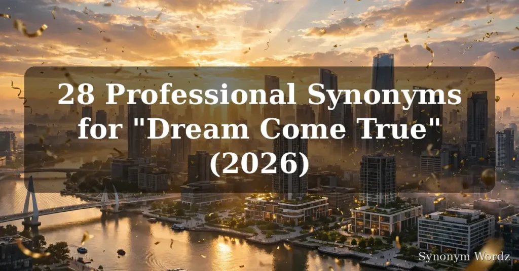 Professional synonyms for dream come true