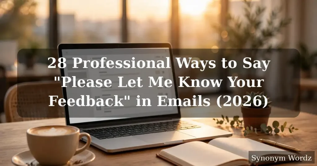 Professional ways to say please let me know your feedback in emails