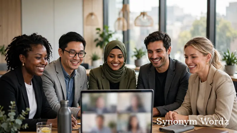 Diverse group of professionals in a meeting